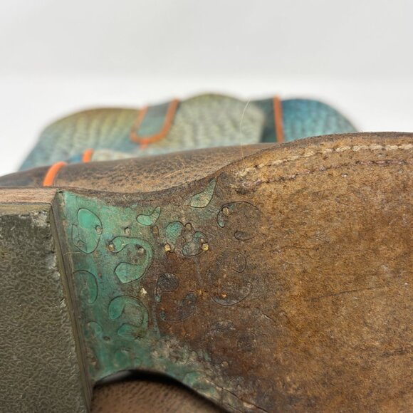 Ariat Gringa Western Boots 7 rainbow fishscale iridescent - Picture 11 of 13